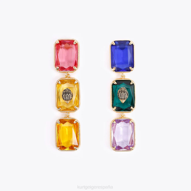 Kurt Geiger mujer lineales de piedra rectángulo de Londres 2LPR236 | accesorios otro